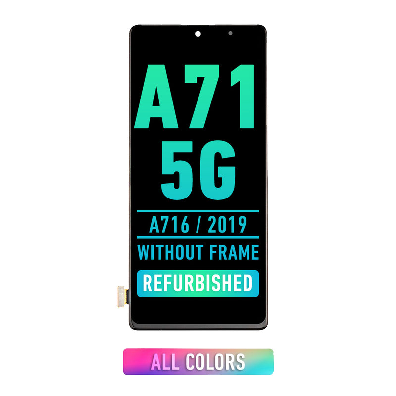 Samsung Galaxy A71 5G (A716 / 2019) OLED Screen Assembly Replacement Without Frame (Refurbished)