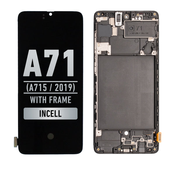 Samsung Galaxy A71 (A715 / 2019) LCD Screen Assembly Replacement With Frame (Aftermarket Incell)