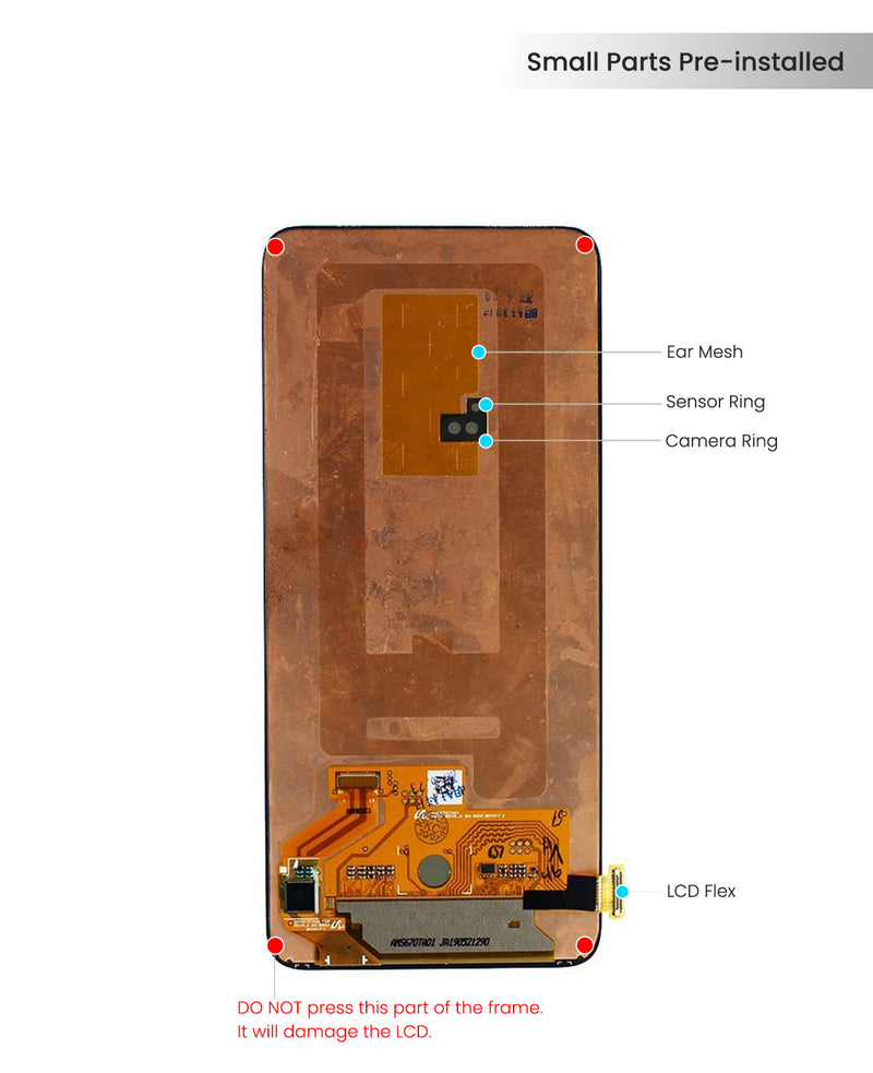 Samsung Galaxy A80 (A805 / 2019) OLED Screen Assembly Replacement Without Frame(All Color) (Refurbished)