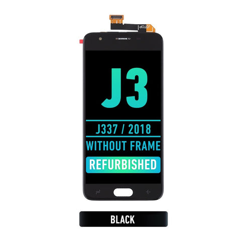 Samsung Galaxy J3 (J337 / 2018) OLED Screen Assembly Replacement Without Frame (Refurbished) (Black)