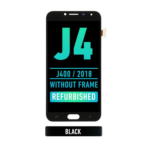 Samsung Galaxy J4 (J400 / 2018) OLED Screen Assembly Replacement Without Frame (Refurbished) (Black)