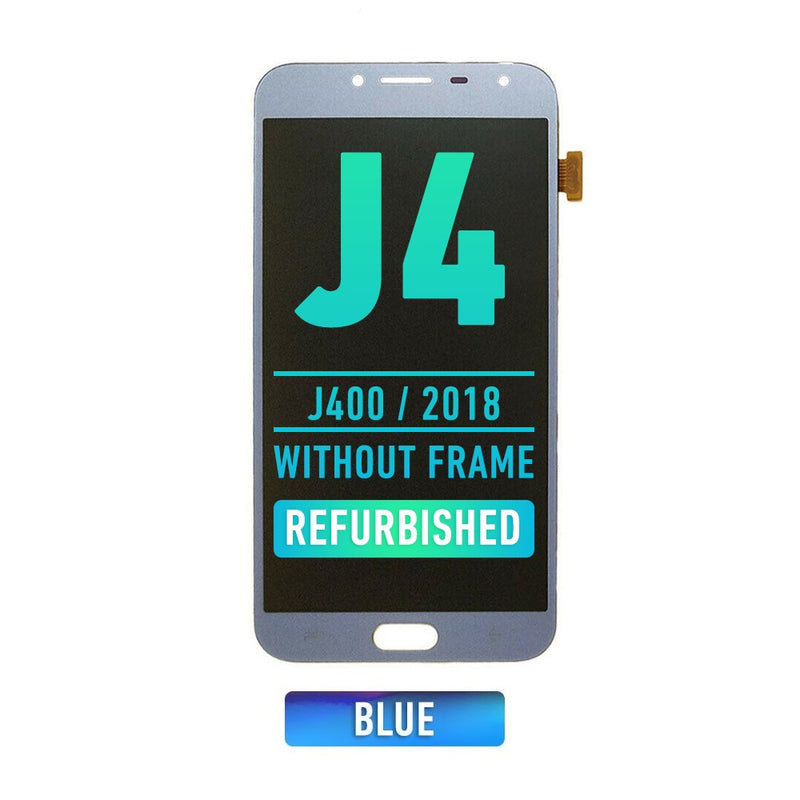 Samsung Galaxy J4 (J400 / 2018) OLED Screen Assembly Replacement Without Frame (Refurbished) (Blue)