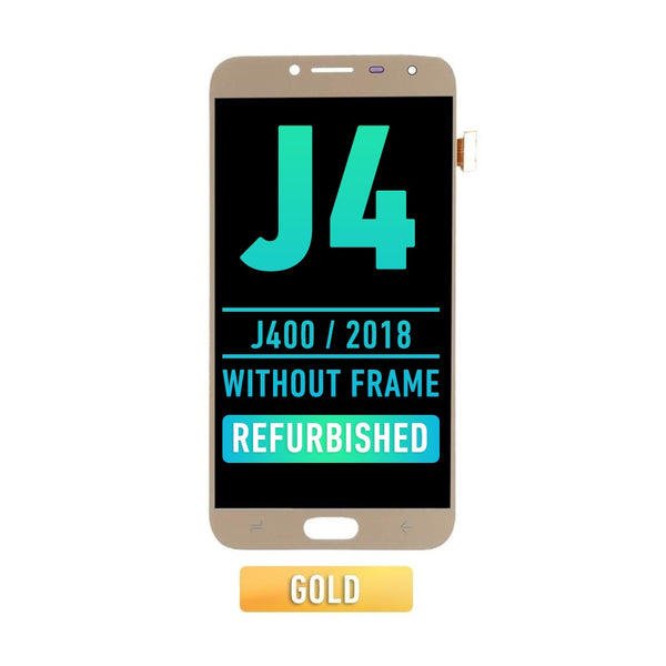 Samsung Galaxy J4 (J400 / 2018) OLED Screen Assembly Replacement Without Frame (Refurbished) (Gold)
