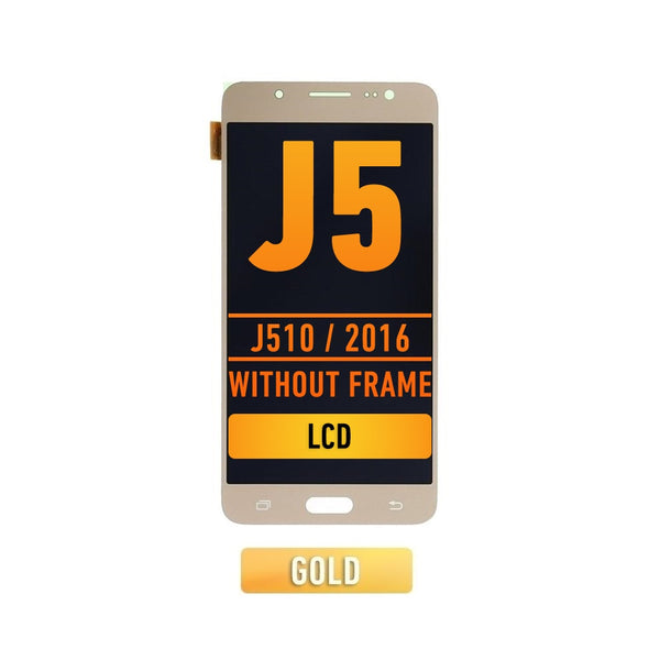 Samsung Galaxy J5 (J510 / 2016) OLED Screen Assembly Replacement Without Frame (Incell) (Gold)