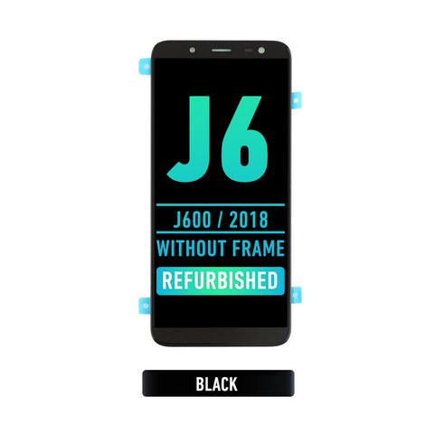 Samsung Galaxy J6 (J600 / 2018) OLED Screen Assembly Replacement Without Frame (Refurbished) (Black)