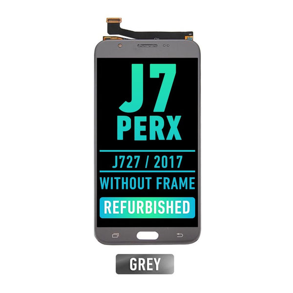 Samsung Galaxy J7 Perx (J727 / 2017) OLED Screen Assembly Replacement Without Frame (Refurbished) (Silver / Grey)