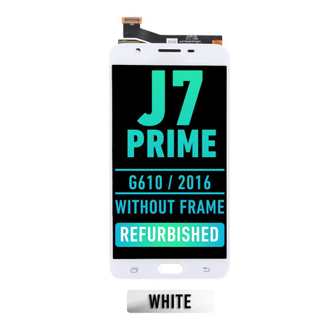 Samsung Galaxy J7 Prime (G610 / 2016) / ON 7 (G600) LCD Screen Assembly Replacement Without Frame (Refurbished) (White)