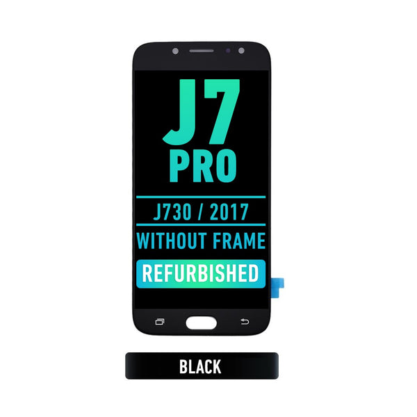 Samsung Galaxy J7 Pro (J730 / 2017) OLED Screen Assembly Replacement Without Frame (Refurbished) (Black)