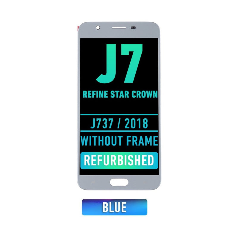 Samsung Galaxy J7 Refine / Star / Crown (J737 / 2018) LCD Screen Assembly Replacement Without Frame (Refurbished) (Blue)