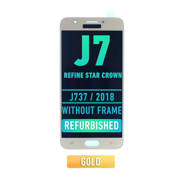 Samsung Galaxy J7 Refine / Star / Crown (J737 / 2018) LCD Screen Assembly Replacement Without Frame (Refurbished) (Gold)
