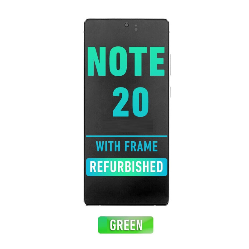 Samsung Galaxy Note 20 OLED Screen Assembly Replacement With Frame (Refurbished) (Mystic Green)
