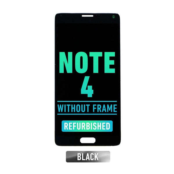 Samsung Galaxy Note 4 OLED Screen Assembly Replacement Without Frame (Refurbished) (Black)