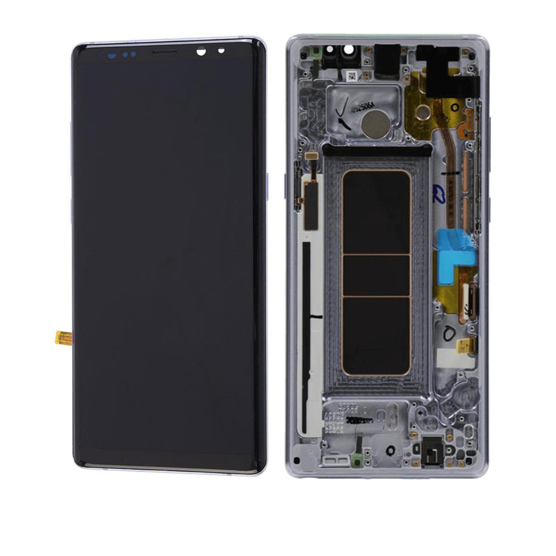 Samsung Galaxy Note 8 OLED Screen Assembly Replacement With Frame (Refurbished) (Cloud Silver)