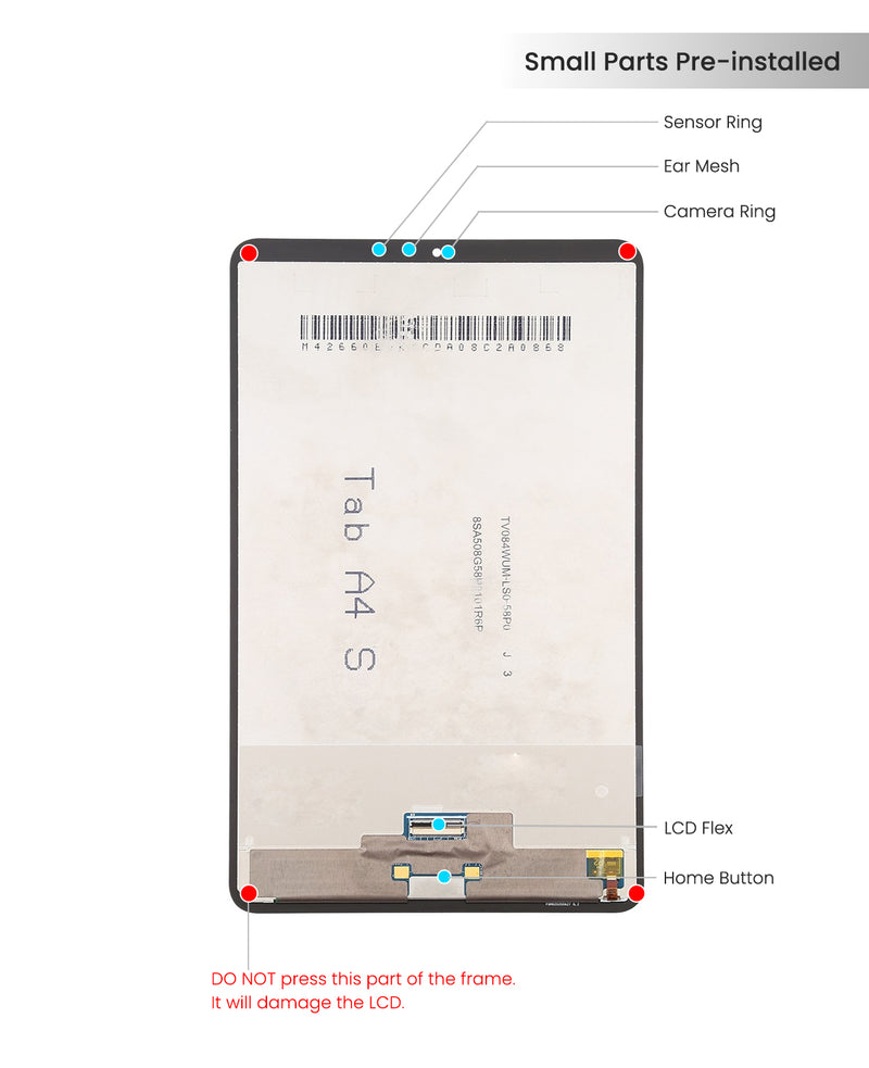 Wholesale LCD Screen and Digitizer Full Assembly for Samsung Galaxy Tab S6  Lite SM-P610/P615 From m.