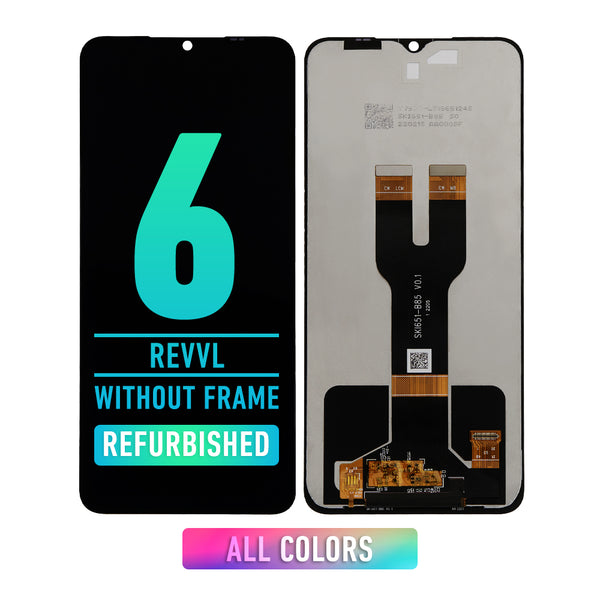 T-Mobile Revvl 6 / Revvl 6x 5G / Cricket Icon 4 LCD Screen Assembly Replacement Without Frame (Refurbished) (All Colors)