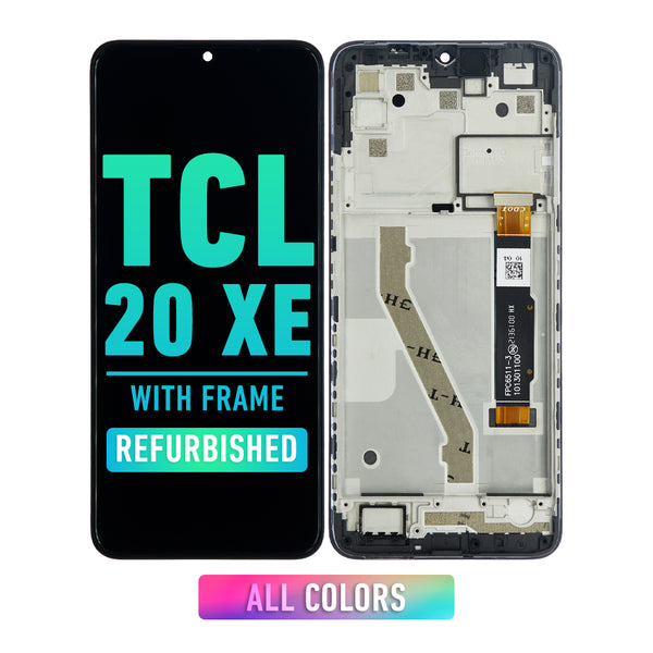 TCL 20 XE (5087Z) LCD Screen Assembly Replacement With Frame (Refurbished) (All Colors)