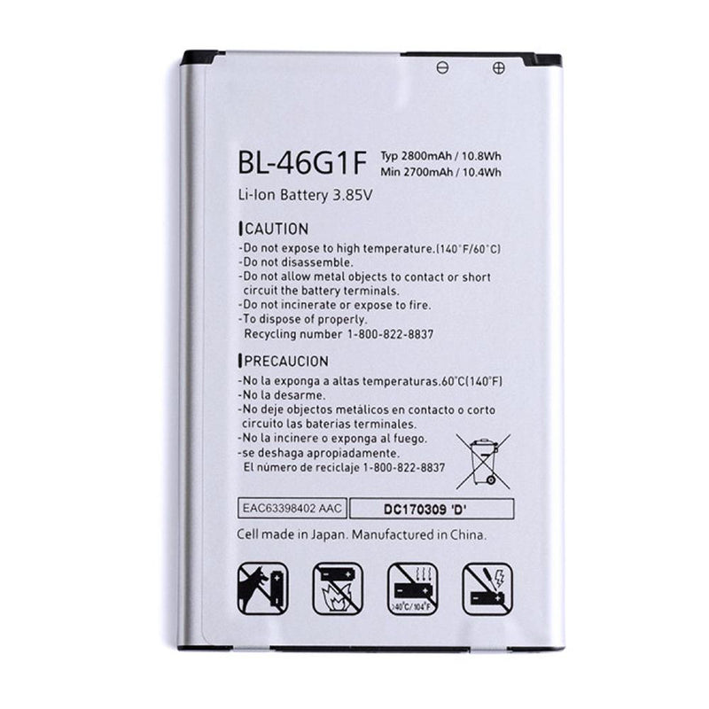 LG K20 Plus / K20 / K10 (2017) Battery Replacement High Capacity  BL-46G1F