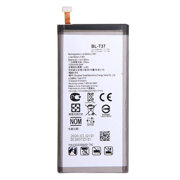 LG V40 ThinQ V405 | Stylo 4 Q710 Battery Replacement High Capacity BL-T37