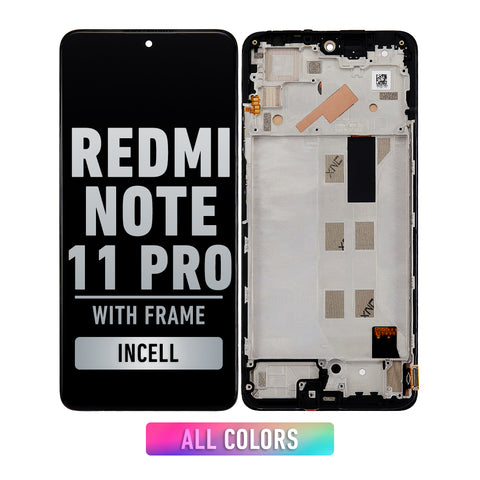 Xiaomi Redmi Note 11 Pro LCD Screen Assembly Replacement With Frame (Incell) (All Colors)