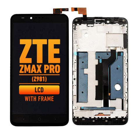 ZTE ZMax Pro Z981 LCD Screen Assembly Replacement With Frame