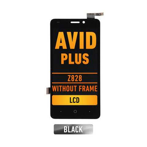 ZTE Avid Plus (Z828) LCD Screen Without Frame Assembly Replacement (Black)