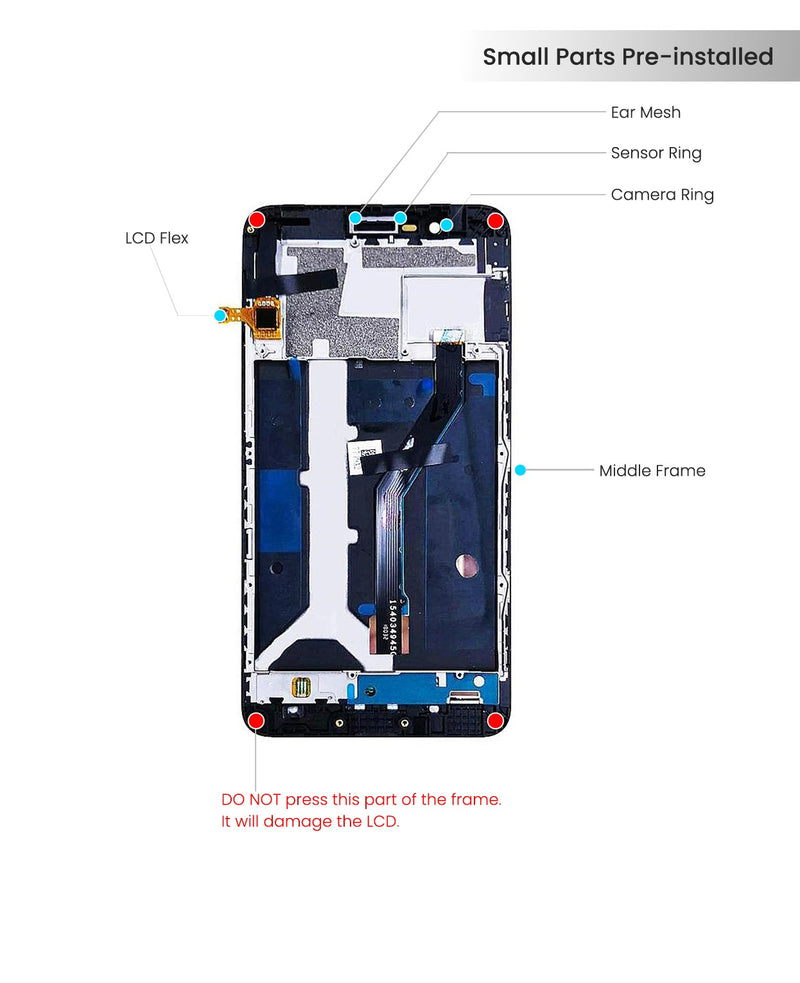 ZTE Blade X Max / Max XL Z983 LCD Display Assembly Replacement With Frame