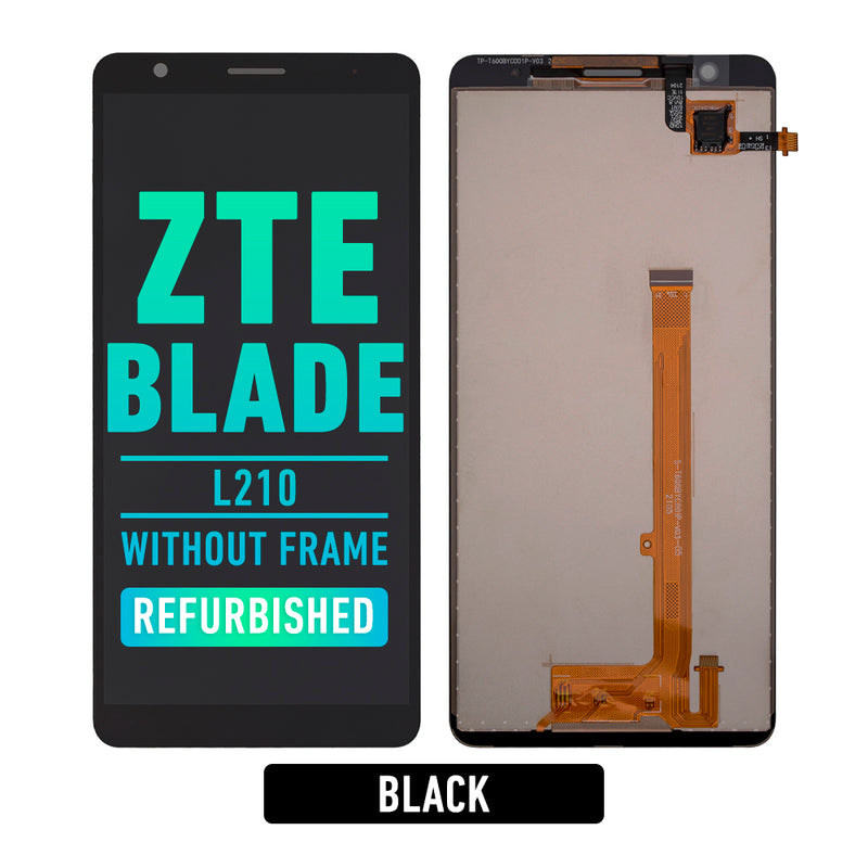 ZTE Blade (L210) LCD Screen Assembly Replacement Without Frame (Refurbished) (Black)