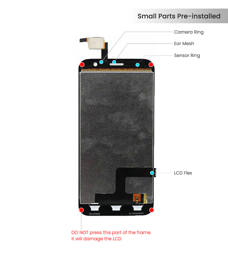 ZTE Maven 3 (Z835) LCD Screen Assembly Replacement (Black)