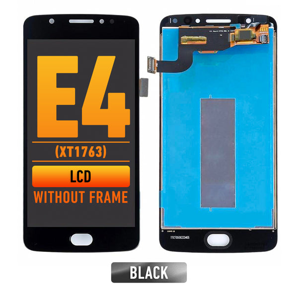 Motorola E4 (XT1764 / XT1767 / XT1768)  LCD Screen Assembly Replacement Without Frame (Refurbished) (Black)