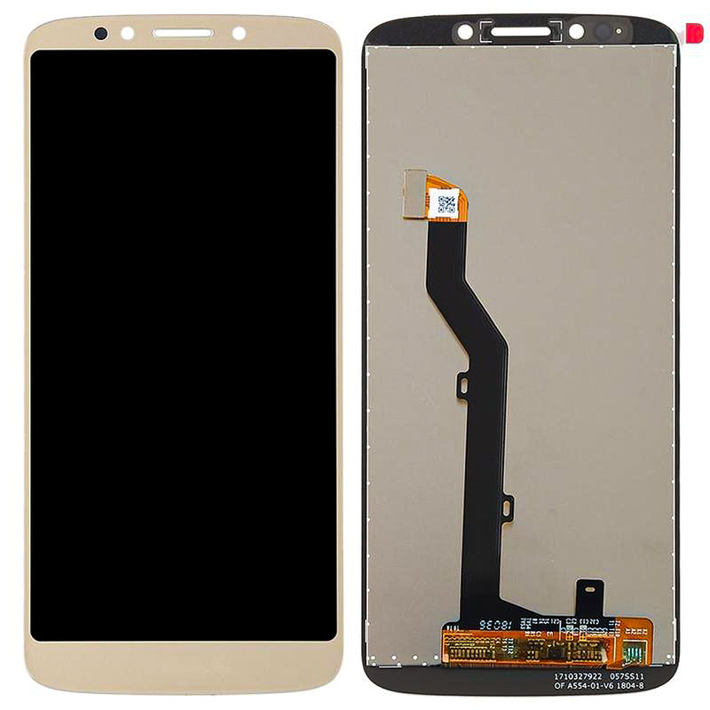 Motorola Moto E5 (XT1944) LCD Screen Assembly Replacement Without Frame (Refurbished) (Gold)