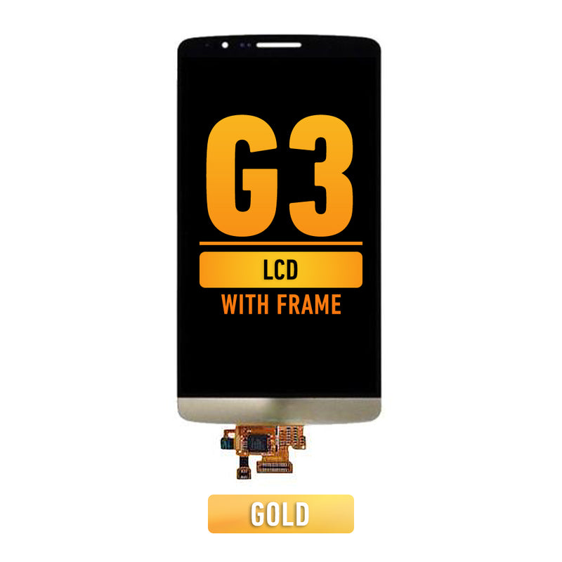 LG G3 LCD Screen Assembly Replacement Without Frame (Gold)