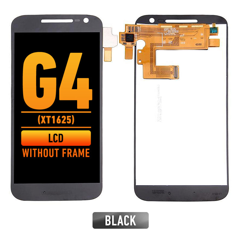 Motorola Moto G4 (XT1625) LCD Screen Assembly Replacement Without Frame (Refurbished) (Black)