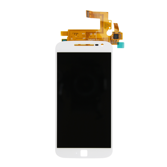 Motorola Moto G4 Plus (XT1644) LCD Screen Assembly Replacement Without Frame (Refurbished) (White)