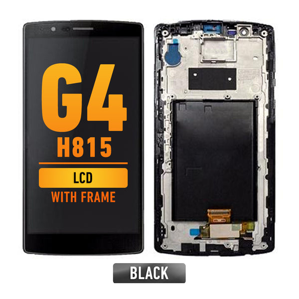 LG G4 (H815) LCD Screen Assembly Replacement With Frame (Refurbished) (Black)