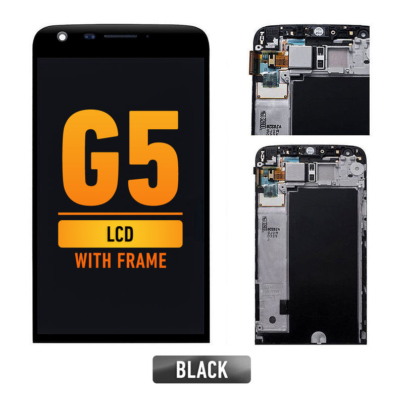 LG G5 LCD Screen Assembly Replacement With Frame (Black)