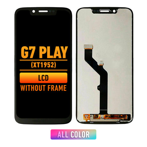 Motorola G7 Play (XT1952) / T-mobile Revvrly (XT1952-T) LCD Screen Assembly Replacement Without Frame (Refurbished) (US Version) (All Colors)