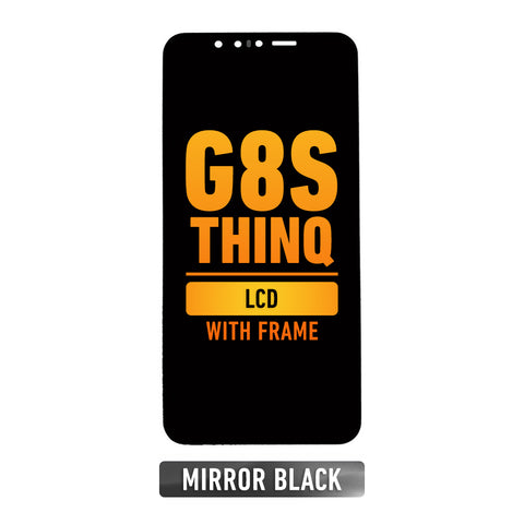 LG G8S ThinQ LCD Screen Assembly Replacement With Frame (Mirror Black)