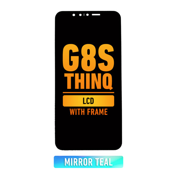 LG G8S ThinQ LCD Screen Assembly Replacement With Frame (Mirror Teal)