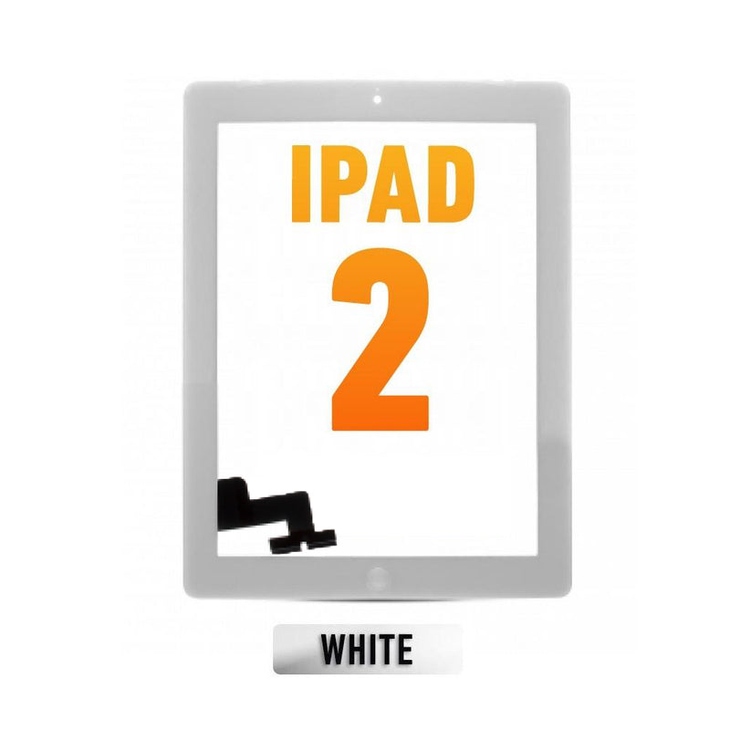 iPad 2 Digitizer Replacement (Home Button Pre-Installed) (Aftermarket Plus) (White)