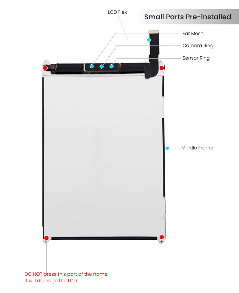 iPad Mini 1 LCD Screen Replacement (Refurbished Premium)