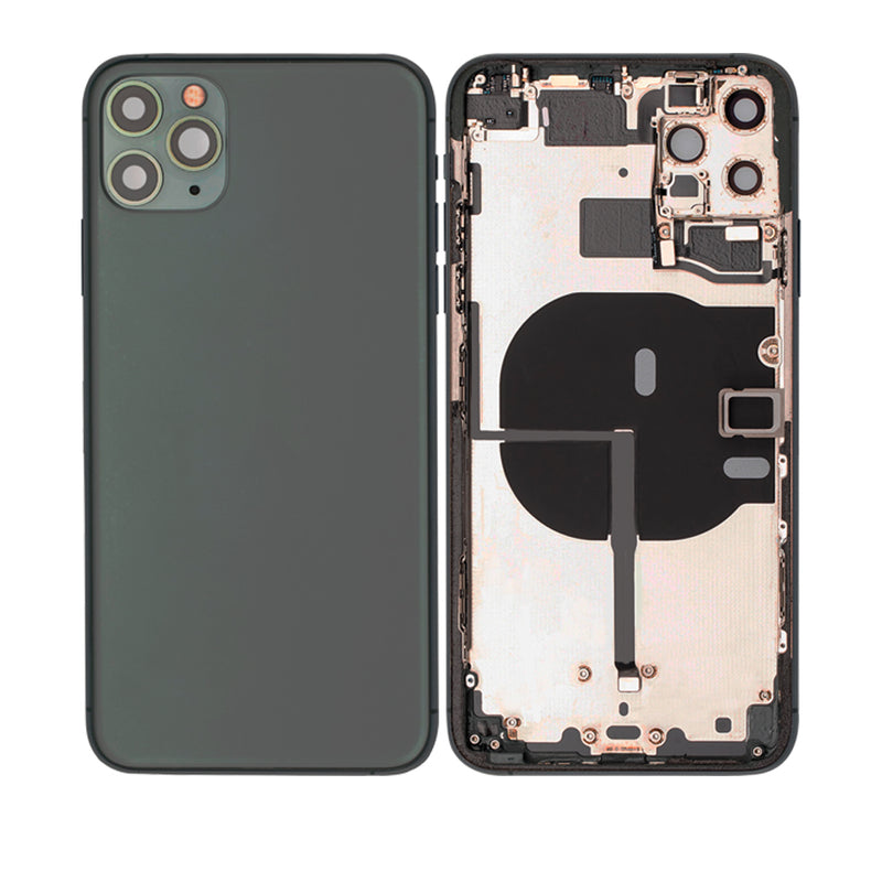 iPhone 11 Pro Max Housing & Back Cover Glass With Small Parts (No Logo) (All Colors)