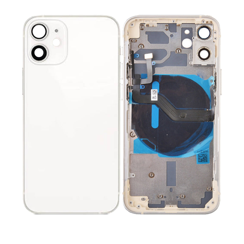 iPhone 12 Mini Housing & Back Cover Glass With Small Parts (No Logo) (All Colors)