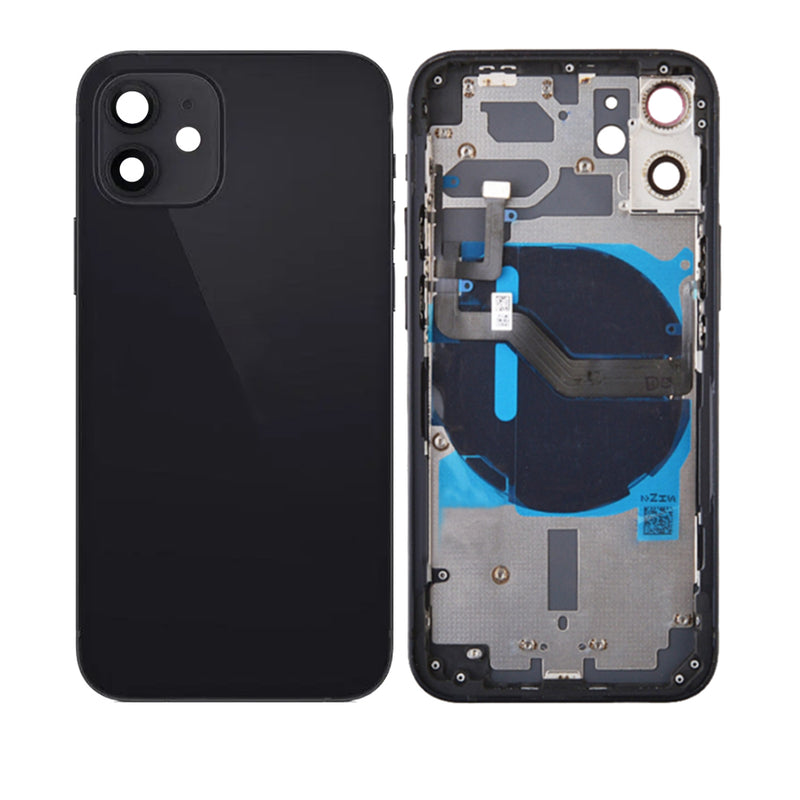 iPhone 12 Mini Housing & Back Cover Glass With Small Parts (No Logo) (All Colors)