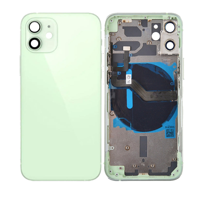 iPhone 12 Mini Housing & Back Cover Glass With Small Parts (No Logo) (All Colors)