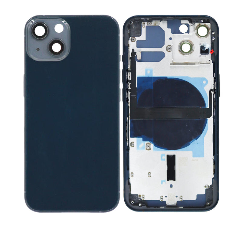 iPhone 13 Housing & Back Cover Glass With Small Parts (No Logo) (All Colors)