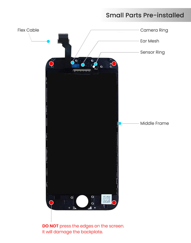 iPhone 6 LCD Screen Replacement (Refurbished Premium) (Black)