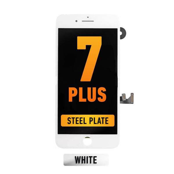 iPhone 7 Plus Complete LCD Assembly Replacement (With Steel Plate) (Premium Plus | IQ7) (White)