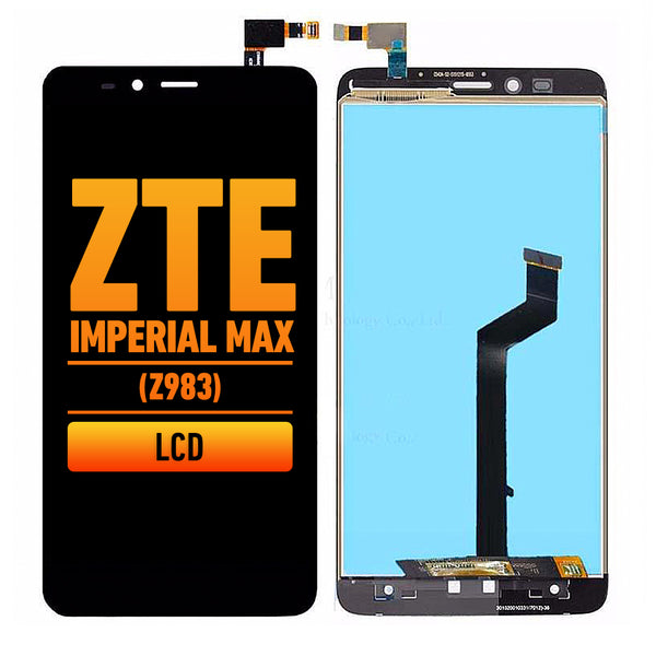 ZTE Imperial Max (Z963) LCD Screen Assembly Replacement Without Frame (Black)