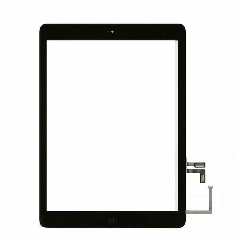 iPad Air 1 / iPad 5 (2017) Digitizer Replacement (Home Button Pre-Installed Compatible For iPad Air 1) (Aftermarket Plus) (Black)