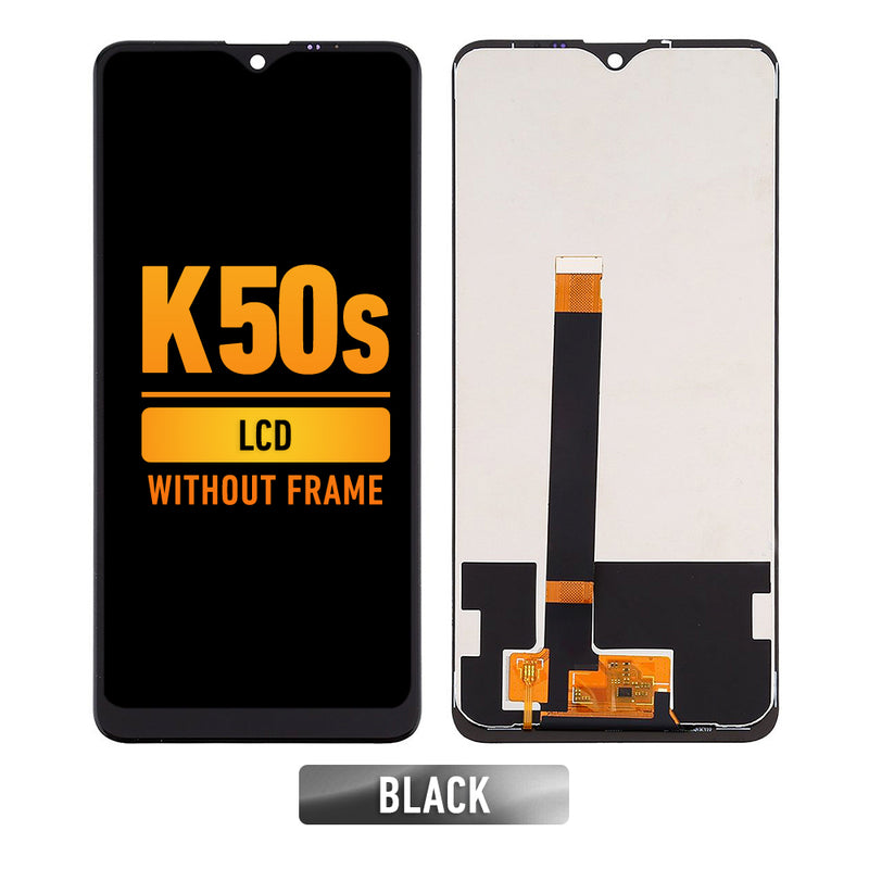 LG K50s LCD Screen Assembly Replacement Without Frame (Black)